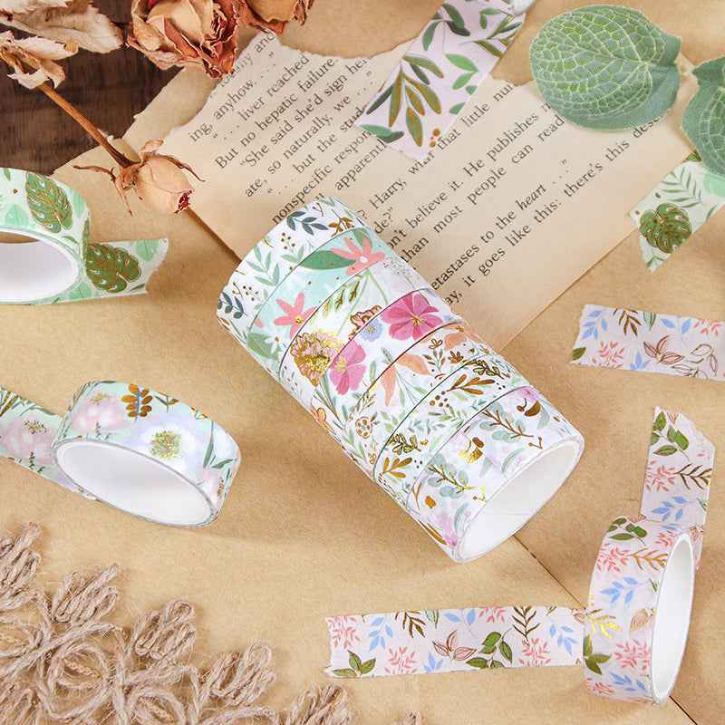 Premium Gold-Foiled Washi Tape Gift Set - packaging view for stationery gift set | Lumiyear