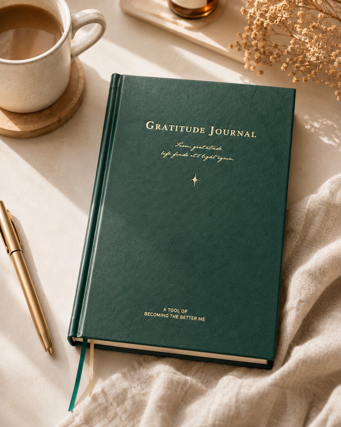 "Gratitude Journal" Inner Growth Handbook by chupin - color option view for journaling notebook | Lumiyear