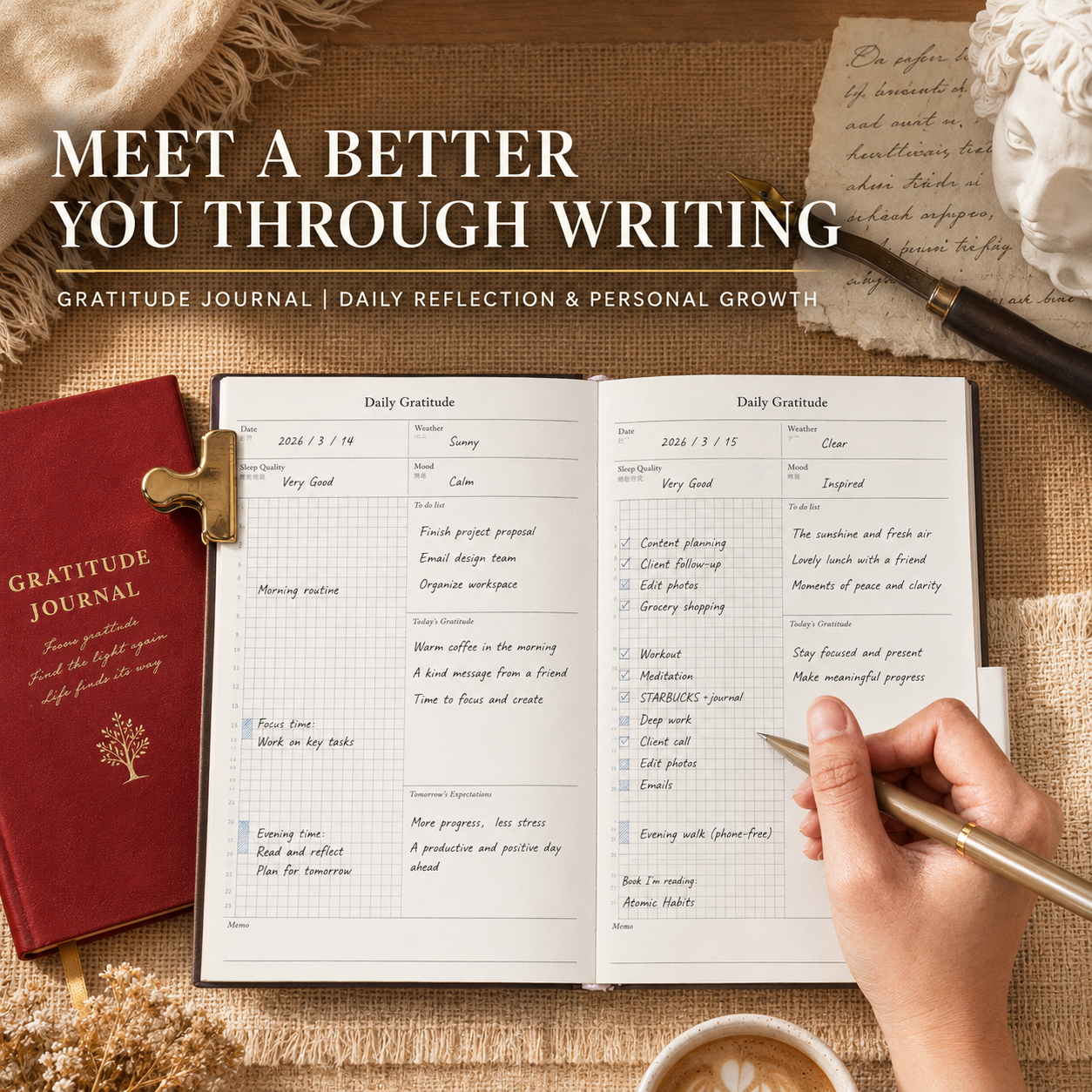 "Gratitude Journal" Carnet de développement personnel