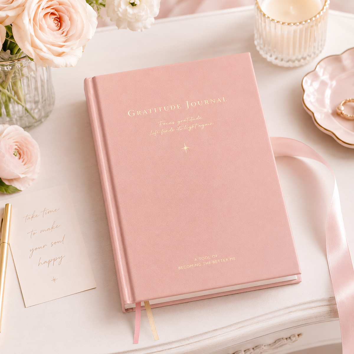 "Gratitude Journal" Inner Growth Handbook by chupin - color option view for journaling notebook | Lumiyear