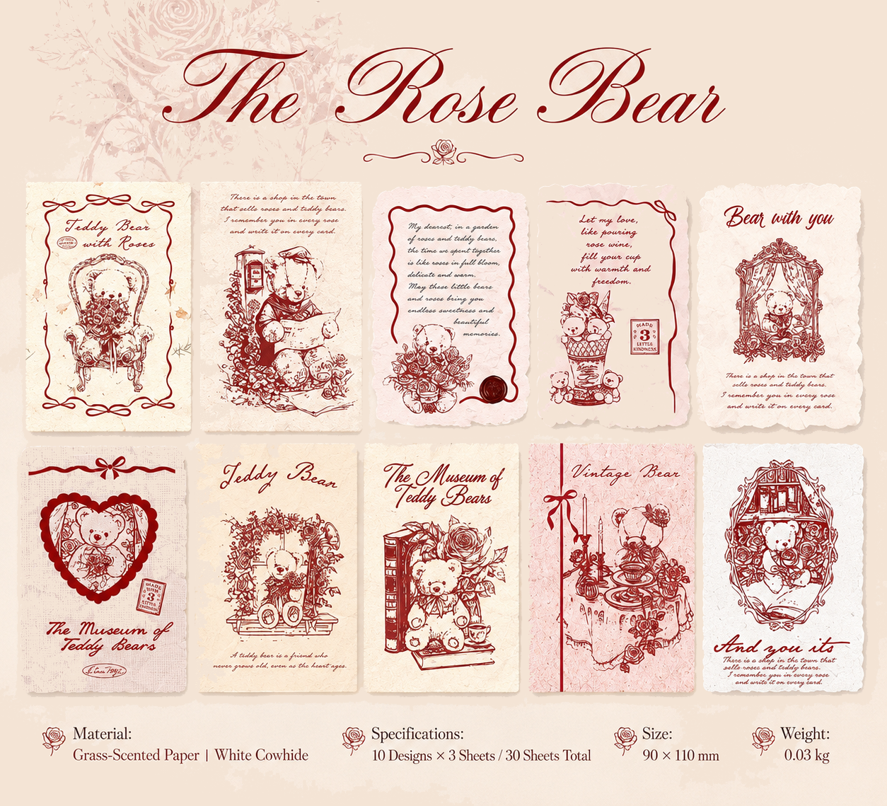 "Mark of Memories" Series Light Retro Sticker Pack