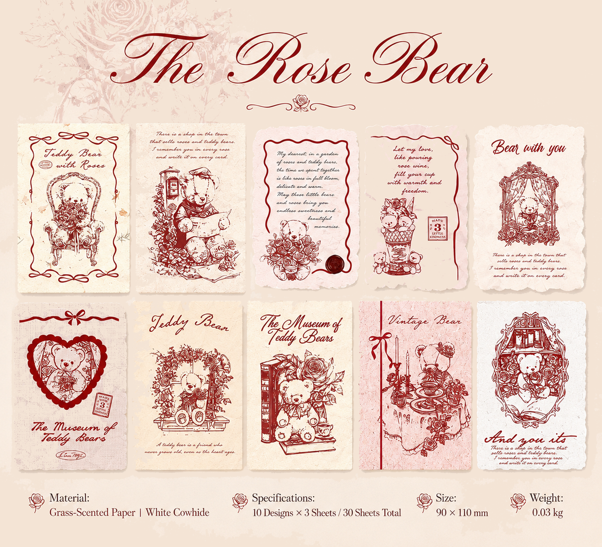"Mark of Memories" Series Light Retro Sticker by mr.paper - lifestyle stationery view for scrapbook decoration | Lumiyear
