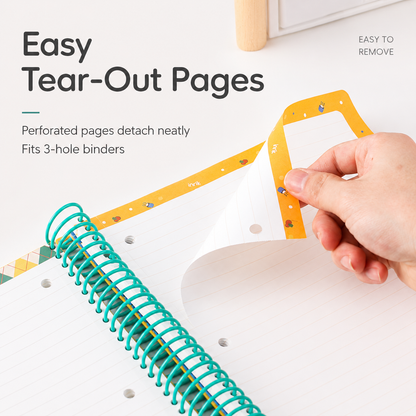 A4 Spiral Notebook with Elastic Band | Cute Dog Best Friends Journal