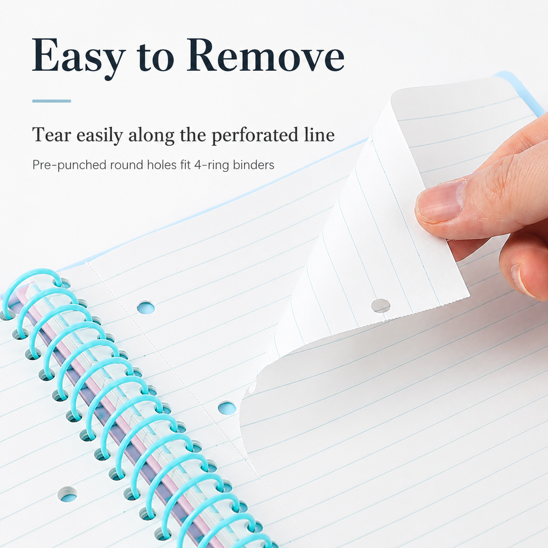 A5 Spiral Notebook with Perforated Pages by inrik - color option view for journaling notebook | Lumiyear