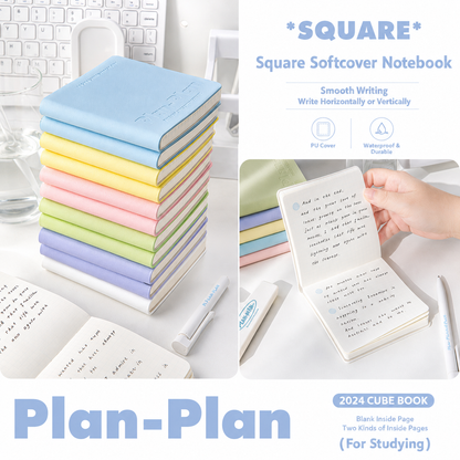 CUBE Series Softcover Square Notebook by Planwith - color option view for journaling notebook | Lumiyear