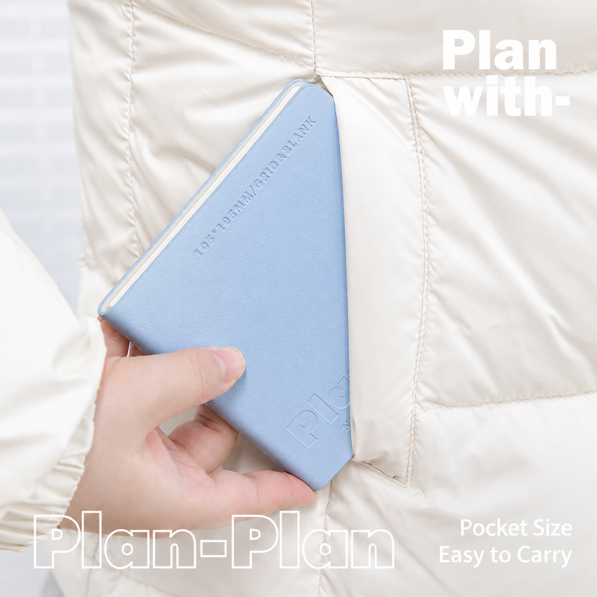 CUBE Series Softcover Square Notebook by Planwith - color option view for journaling notebook | Lumiyear