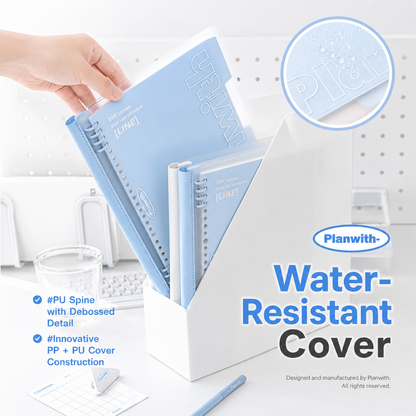 B5 Flexible Series 360° Fold Loose-Leaf Notebook by Planwith - color option view for journaling notebook | Lumiyear