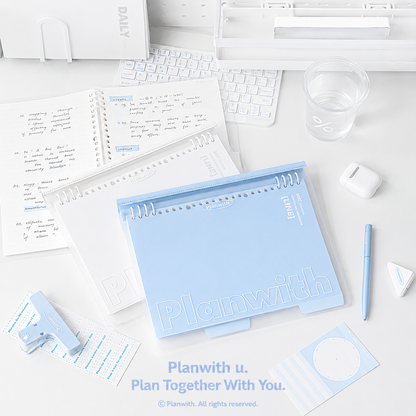 B5 Flexible Series 360° Fold Loose-Leaf Notebook by Planwith - color option view for journaling notebook | Lumiyear