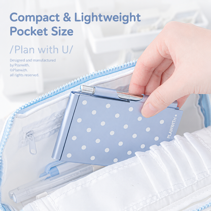 Planwith Pocket Metal Memo Pad Set with Twist Pen | Aluminum Alloy Pocket Journal