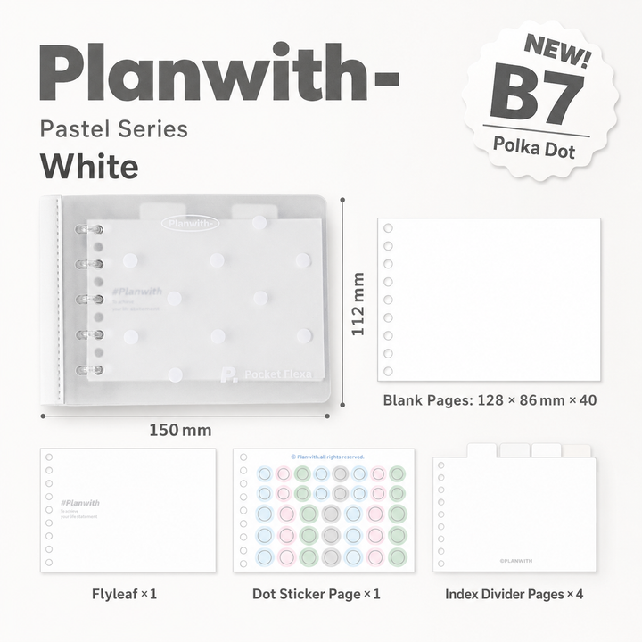 Planwith Pastel Series B7 Mini Loose-Leaf Notebook