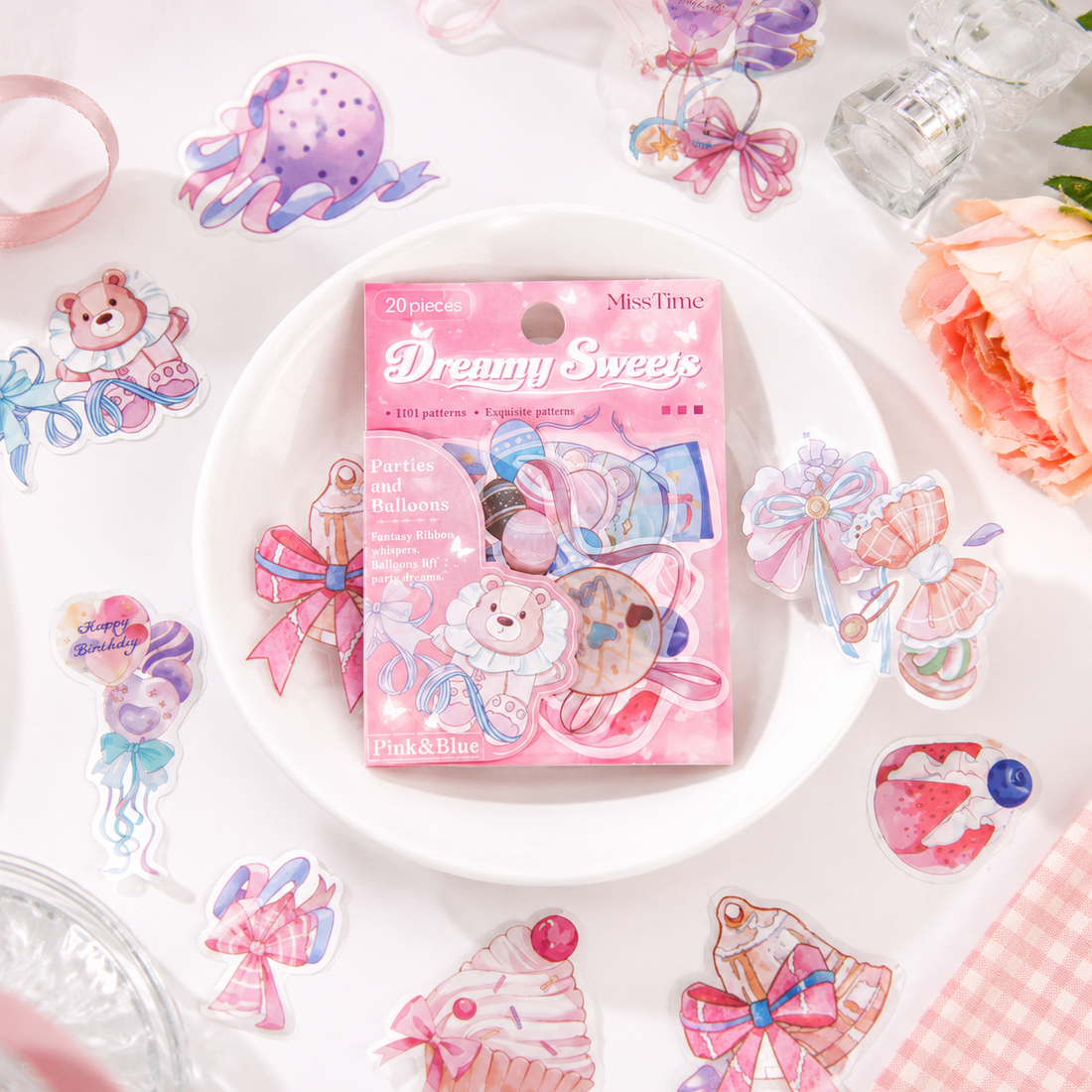 MISSTIME Dreamy Sweets Series PET Sticker Pack by MISSTIME - color option view for scrapbook decoration | Lumiyear