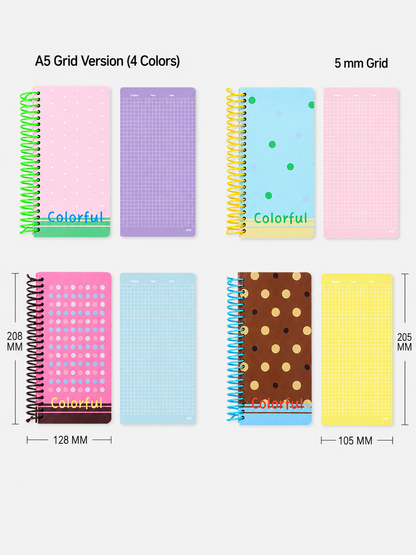 "Polka Dot Series" Soft Spiral Notebook