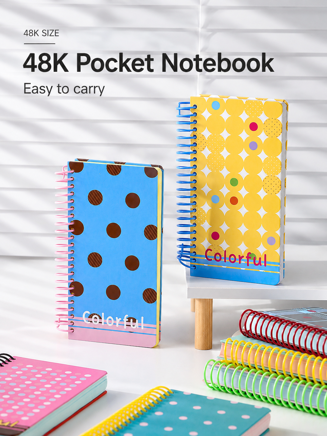 "Polka Dot Series" Soft Spiral Notebook