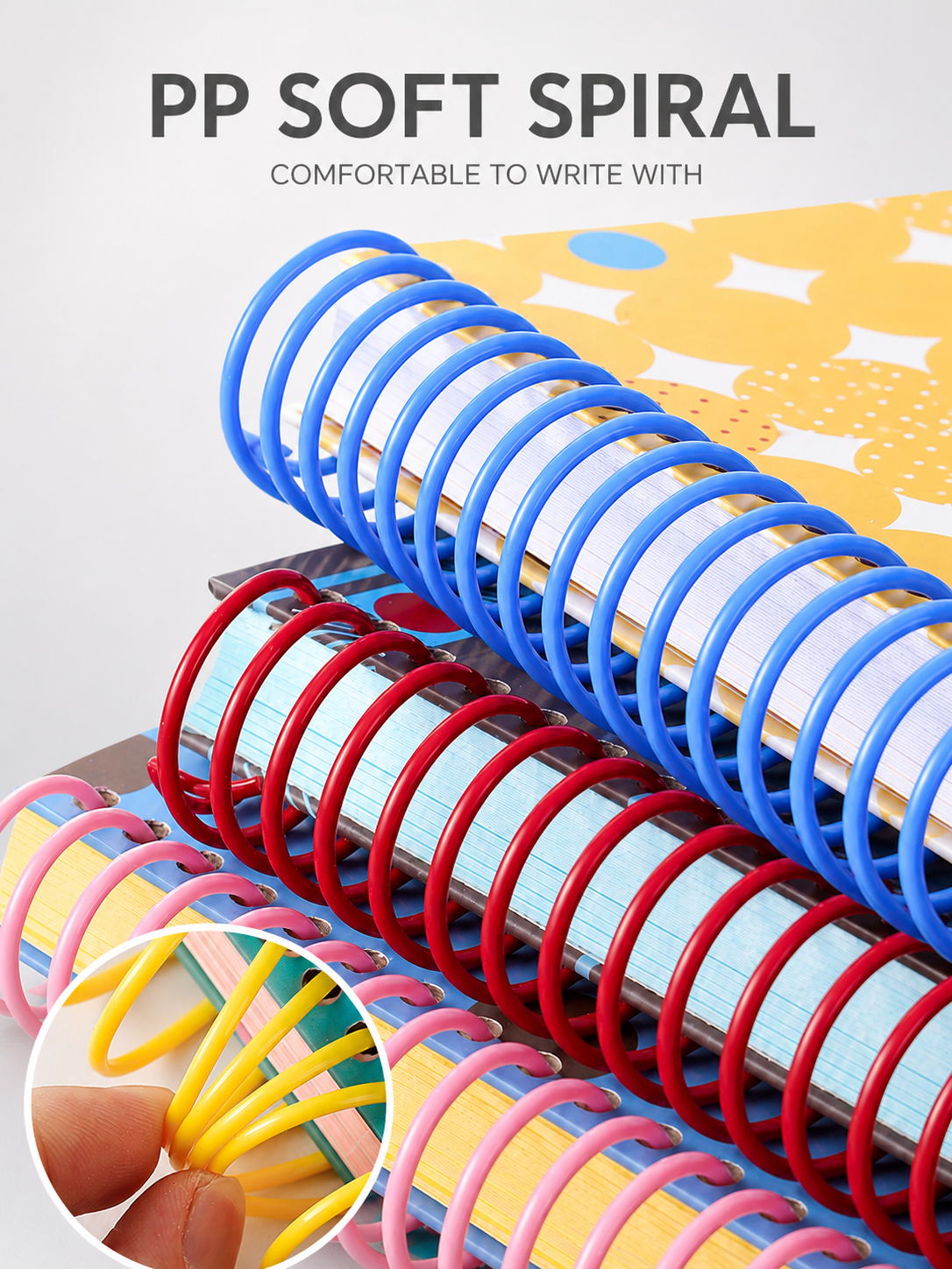 "Polka Dot Series" Soft Spiral Notebook