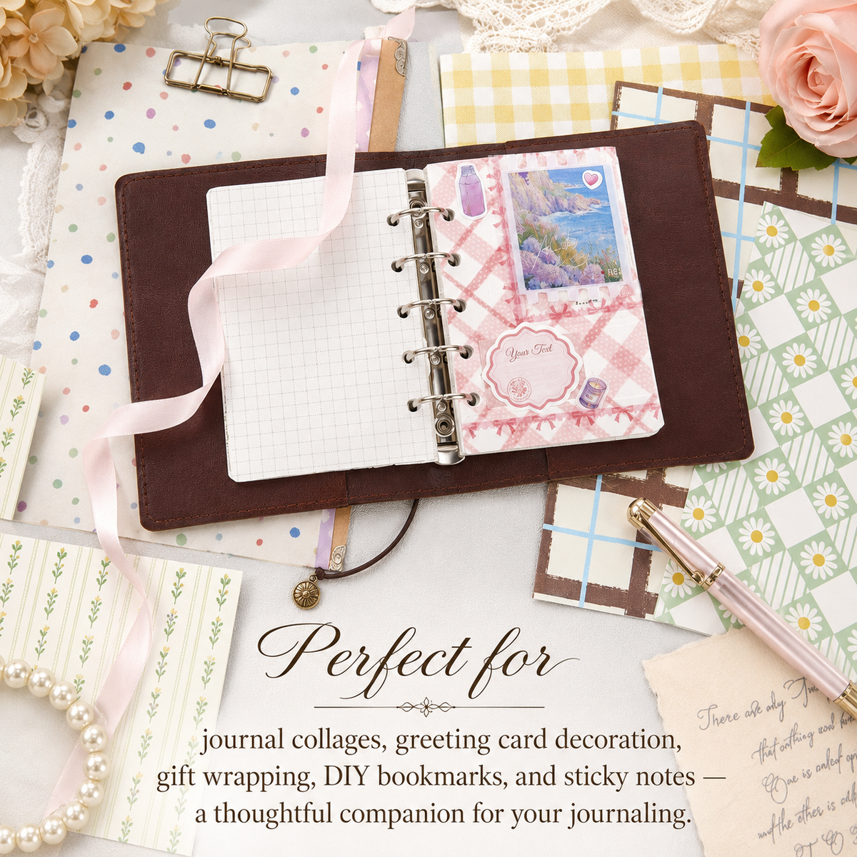 Checkered Tale Series Craft Paper (30 Sheets) by mr.paper - color option view for scrapbook decoration | Lumiyear
