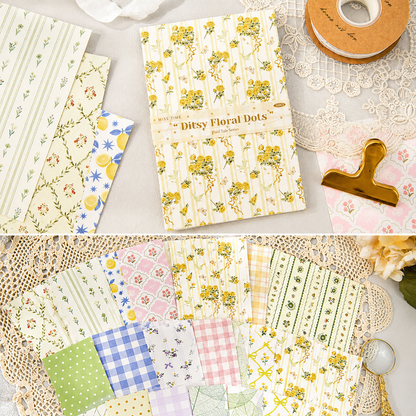 Checkered Tale Series Craft Paper (30 Sheets) by mr.paper - color option view for scrapbook decoration | Lumiyear