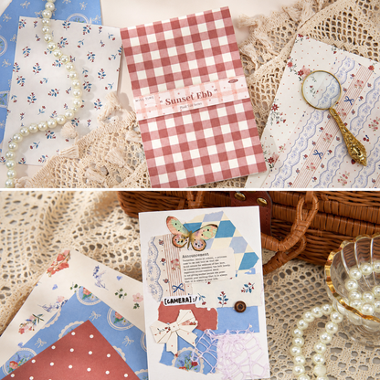 Checkered Tale Series Craft Paper (30 Sheets) by mr.paper - main product view for scrapbook decoration | Lumiyear