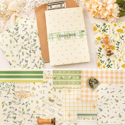 Checkered Tale Series Craft Paper (30 Sheets) by mr.paper - detail view for scrapbook decoration | Lumiyear