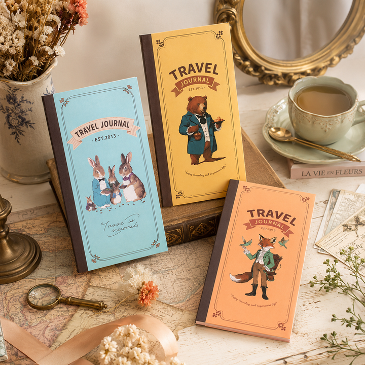 "Vintage Tales" Weeks Travel Journal (Set of 3)