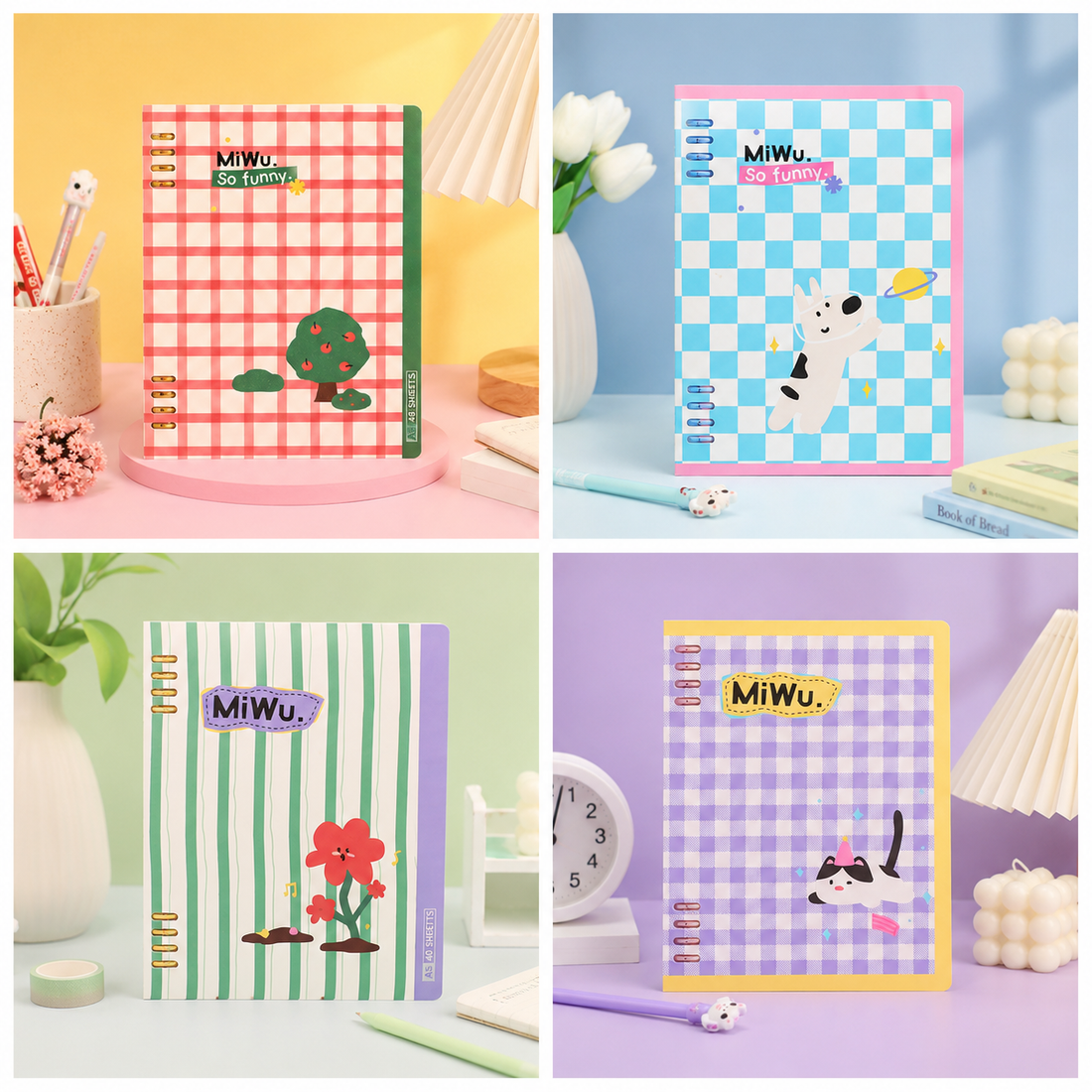 "Color Art" A5 Flexible Loose-Leaf Notebook by ledai - inside detail for journaling notebook | Lumiyear