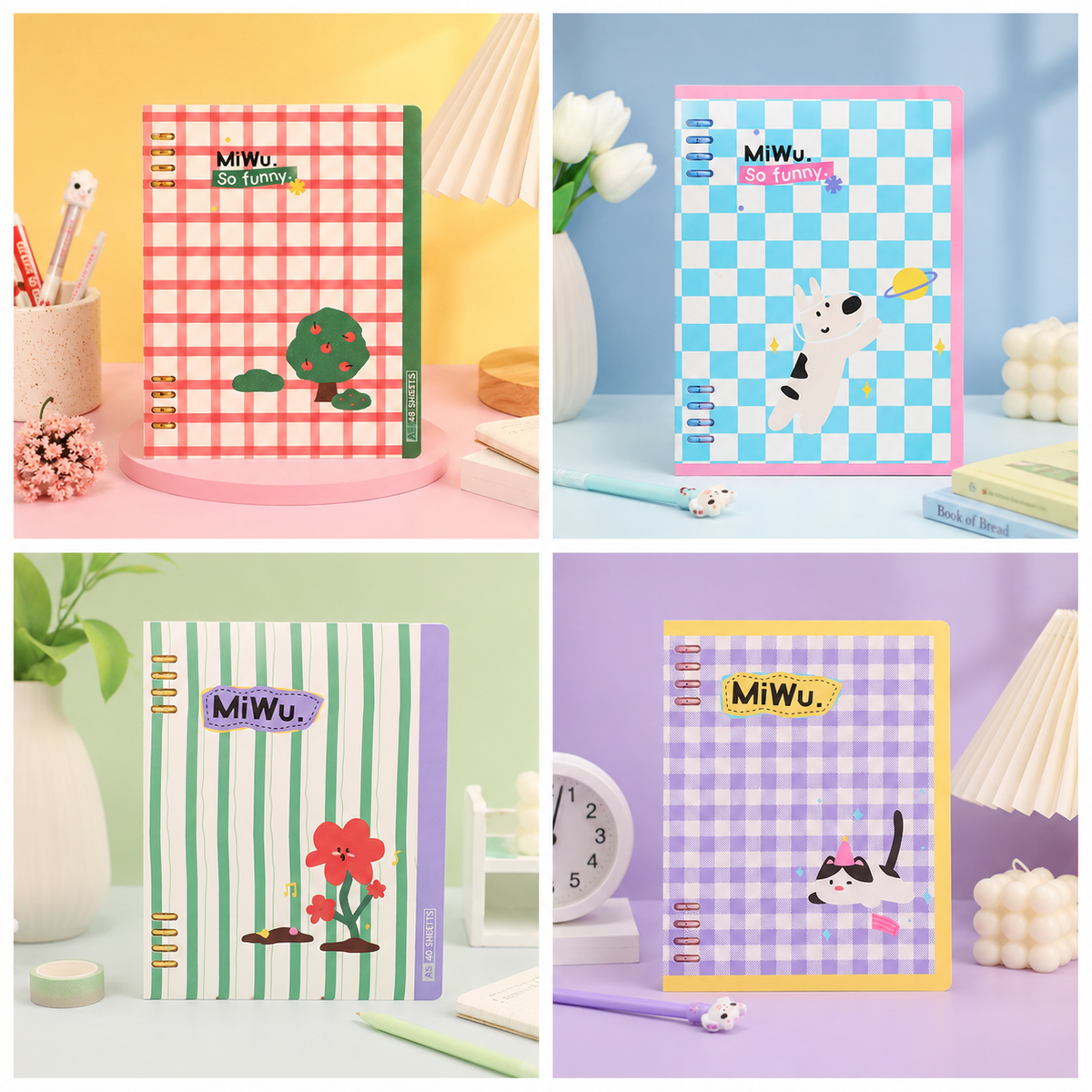 "Color Art" A5 Flexible Loose-Leaf Notebook by ledai - inside detail for journaling notebook | Lumiyear
