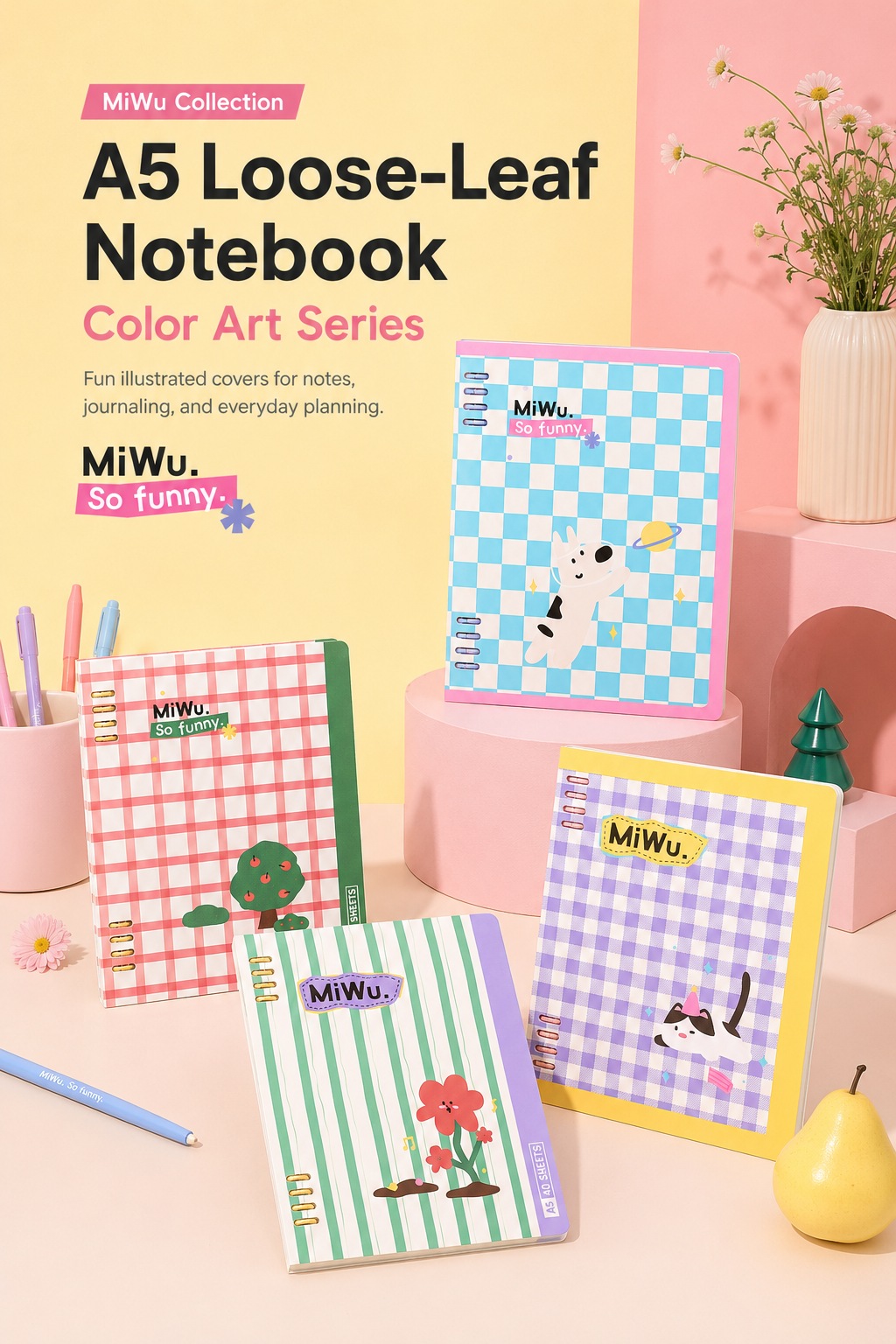 "Color Art" A5 Flexible Loose-Leaf Notebook