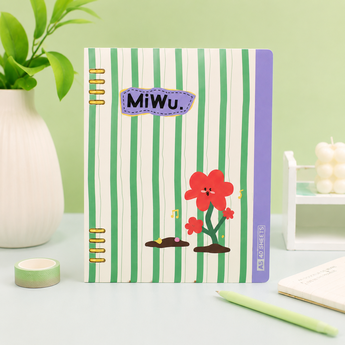 دفتر حلقات مرن A5 "Color Art"