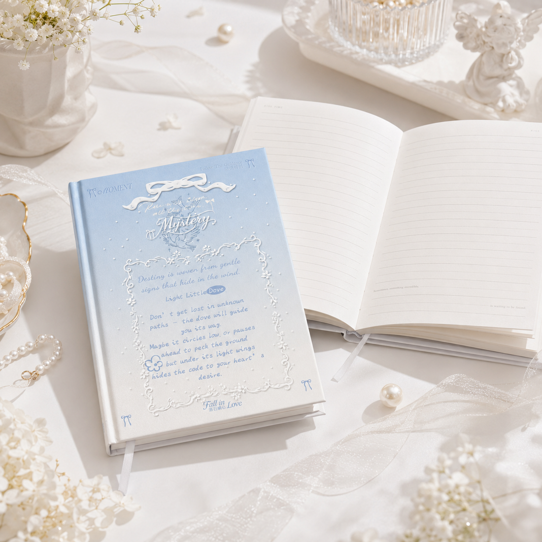 A5 Vintage Romance Hardcover Journal by MISSTIME - lifestyle stationery view for journaling notebook | Lumiyear