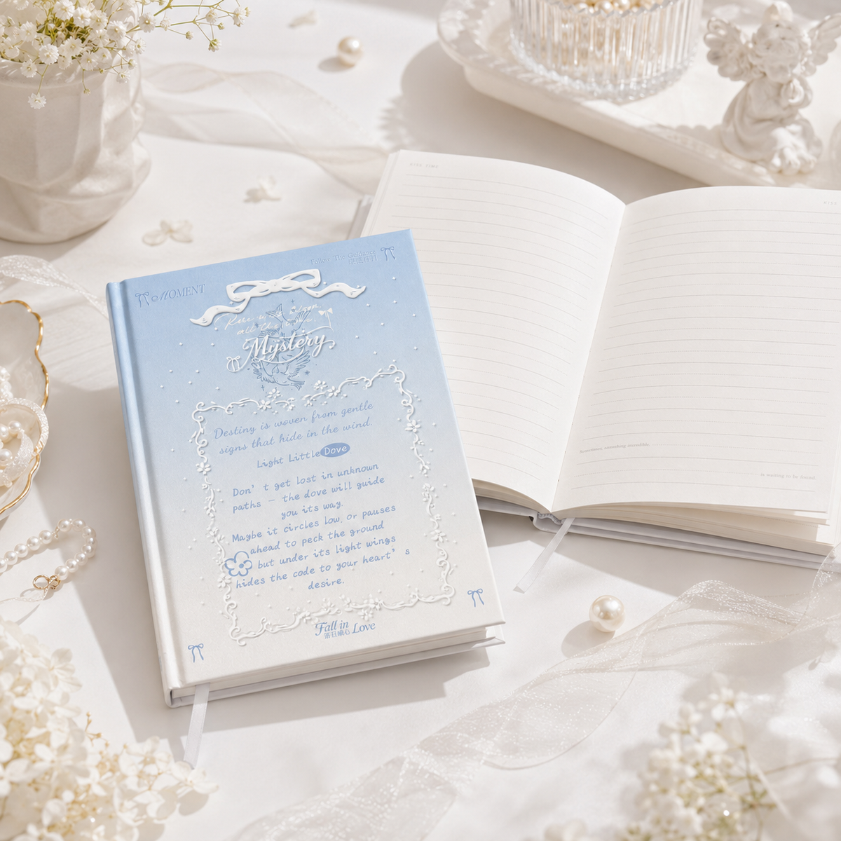 A5 Vintage Romance Hardcover Journal by MISSTIME - lifestyle stationery view for journaling notebook | Lumiyear