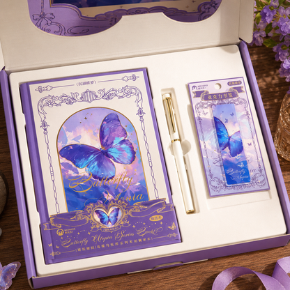 "Butterfly Utopia" Premium Hardcover Notebook Gift Box Set