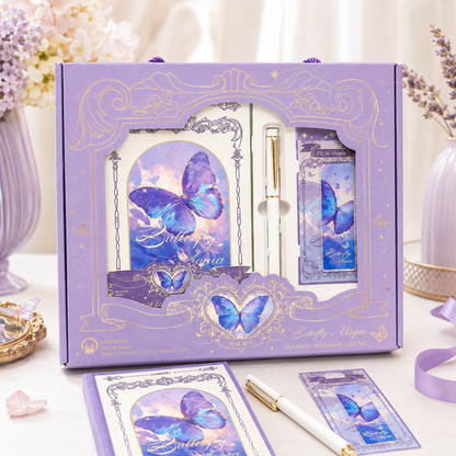 "Butterfly Utopia" Premium Hardcover Notebook Gift Box Set