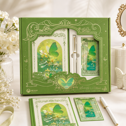 "Butterfly Utopia" Premium Hardcover Notebook Gift Box Set
