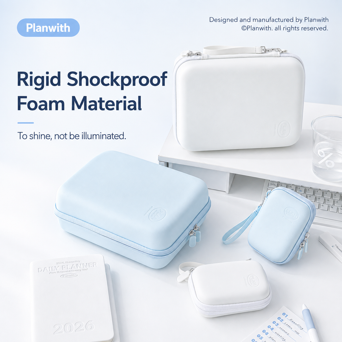 Planwith Multihold Shockproof EVA Hard Shell Storage Case