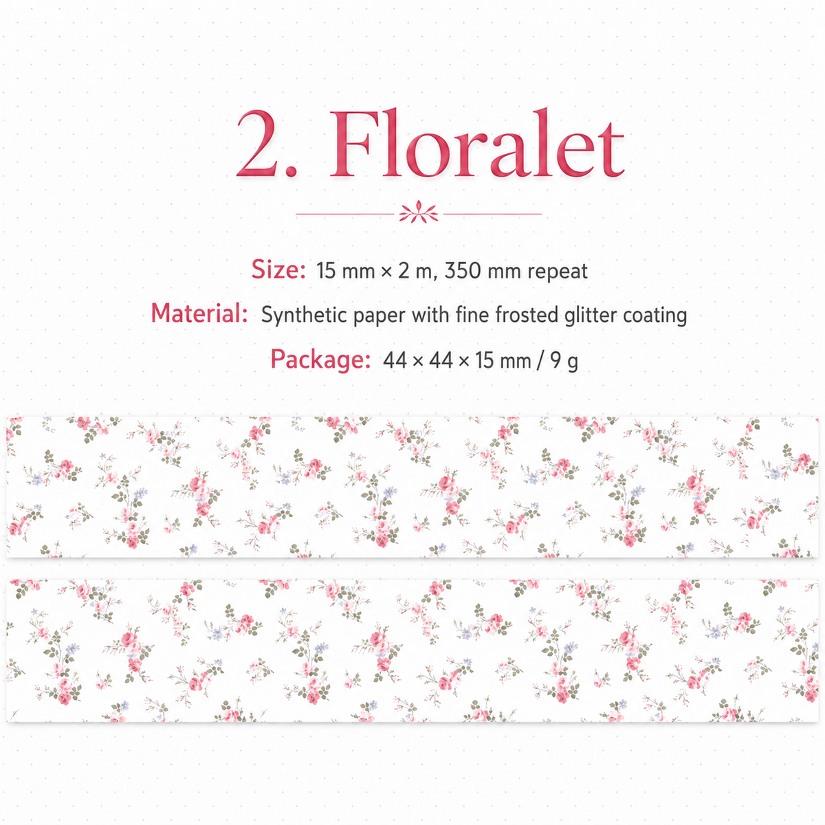 Floral Dreams Synthetic Washi Tape Set