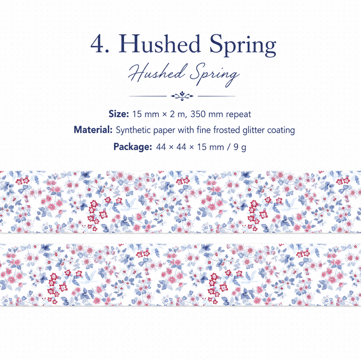 Floral Dreams Synthetic Washi Tape Set