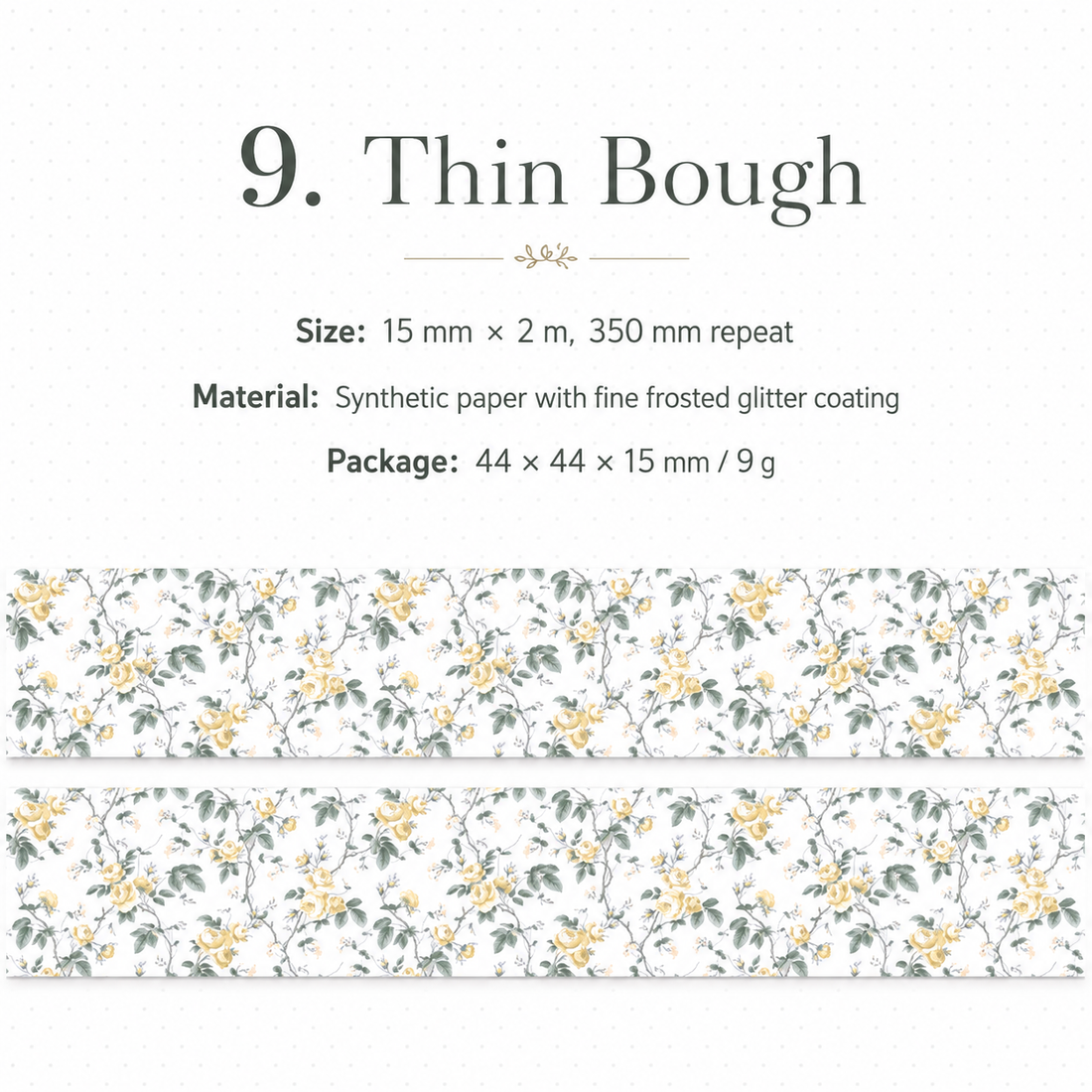 Floral Dreams Synthetic Washi Tape Set