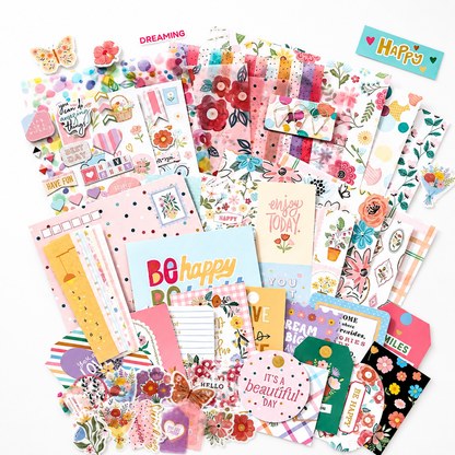SIMNO Scrapbook Journal Kit (97-Piece Set)