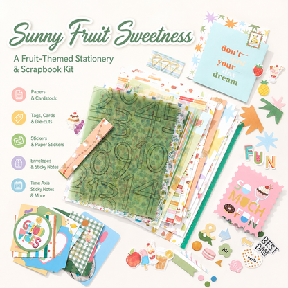 SIMNO Scrapbook Journal Kit (97-Piece Set)