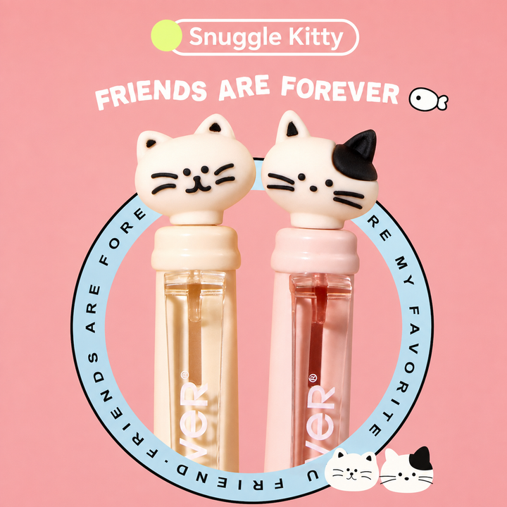 Snuggle Press Cute Animal Gel Pen Set (2 Pcs) by never - detail view for journaling writing tool | Lumiyear