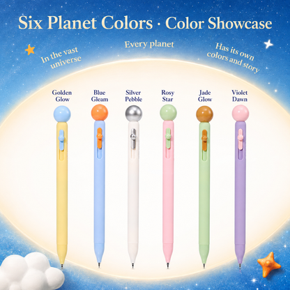 Planet Gel Pen Galaxy Candy Series by never - color option view for journaling writing tool | Lumiyear