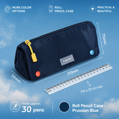 Roll Pencil Case Multi-Layer Washable Pen Pouch by never - packaging view for journaling writing tool | Lumiyear