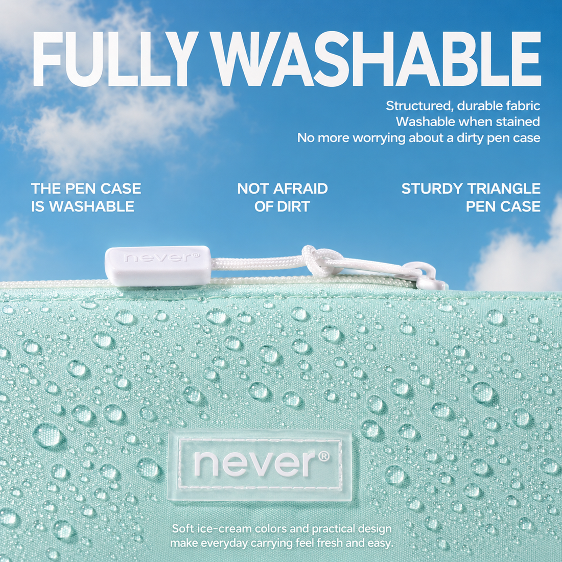 Roll Pencil Case Multi-Layer Washable Pen Pouch by never - color option view for journaling writing tool | Lumiyear