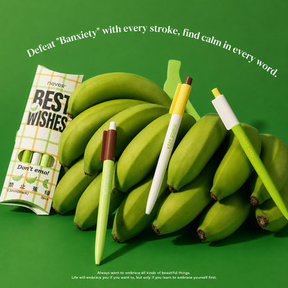 Banana Pie Color-Block Gel Pen Set (3 Pcs) by never - color option view for journaling writing tool | Lumiyear