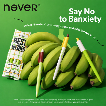 Banana Pie Color-Block Gel Pen Set (3 Pcs) by never - color option view for journaling writing tool | Lumiyear
