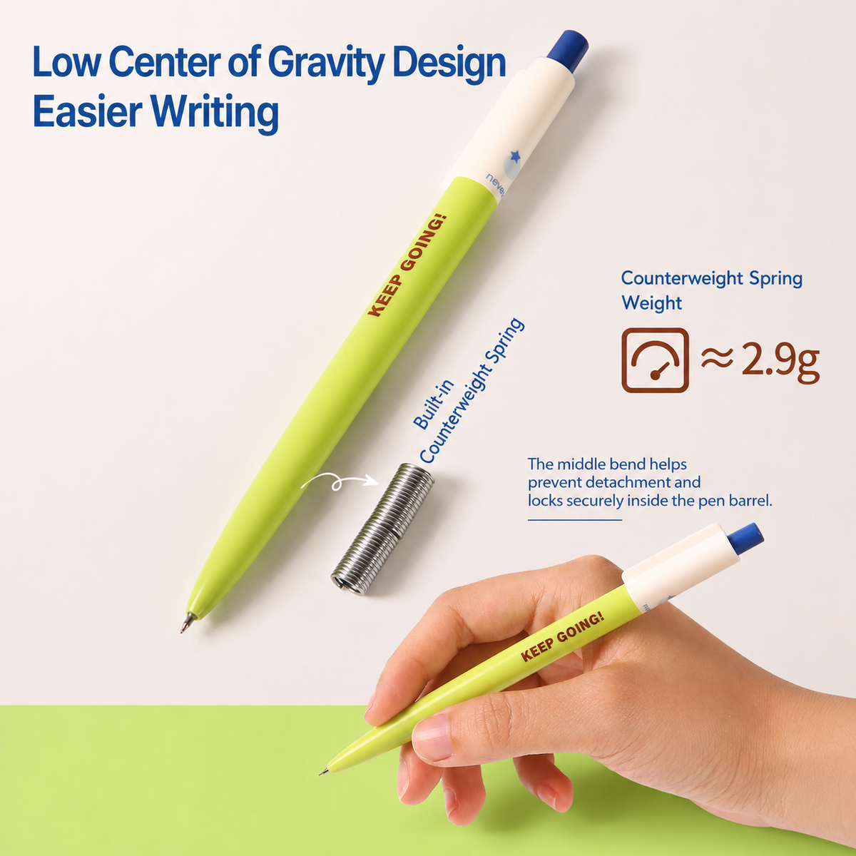Blueberry Pie Color-Block Gel Pen Set (3 Pcs) by never - color option view for journaling writing tool | Lumiyear