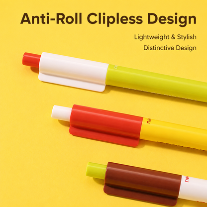 Apple Pie Color-Block Gel Pen Set (3 Pcs) by never - color option view for journaling writing tool | Lumiyear