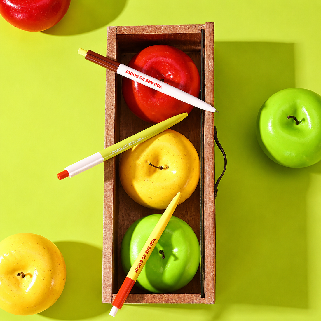 Apple Pie Color-Block Gel Pen Set (3 Pcs) by never - color option view for journaling writing tool | Lumiyear