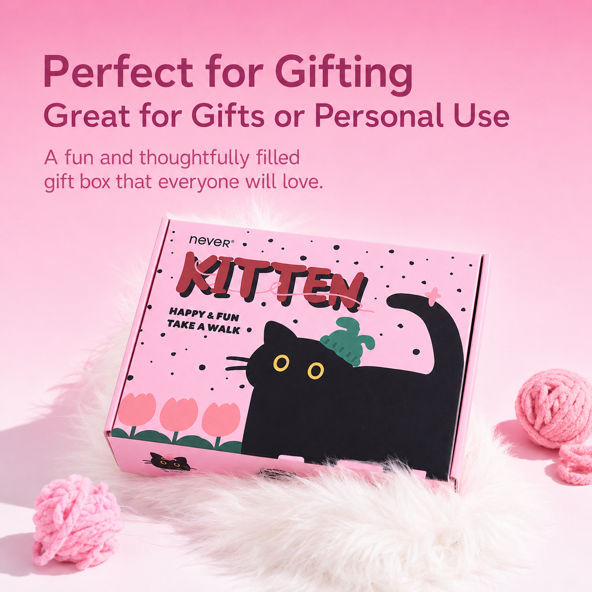 Yarn Kitten Aesthetic Stationery Gift Box Set (7 Items) by never - color option view for stationery gift set | Lumiyear