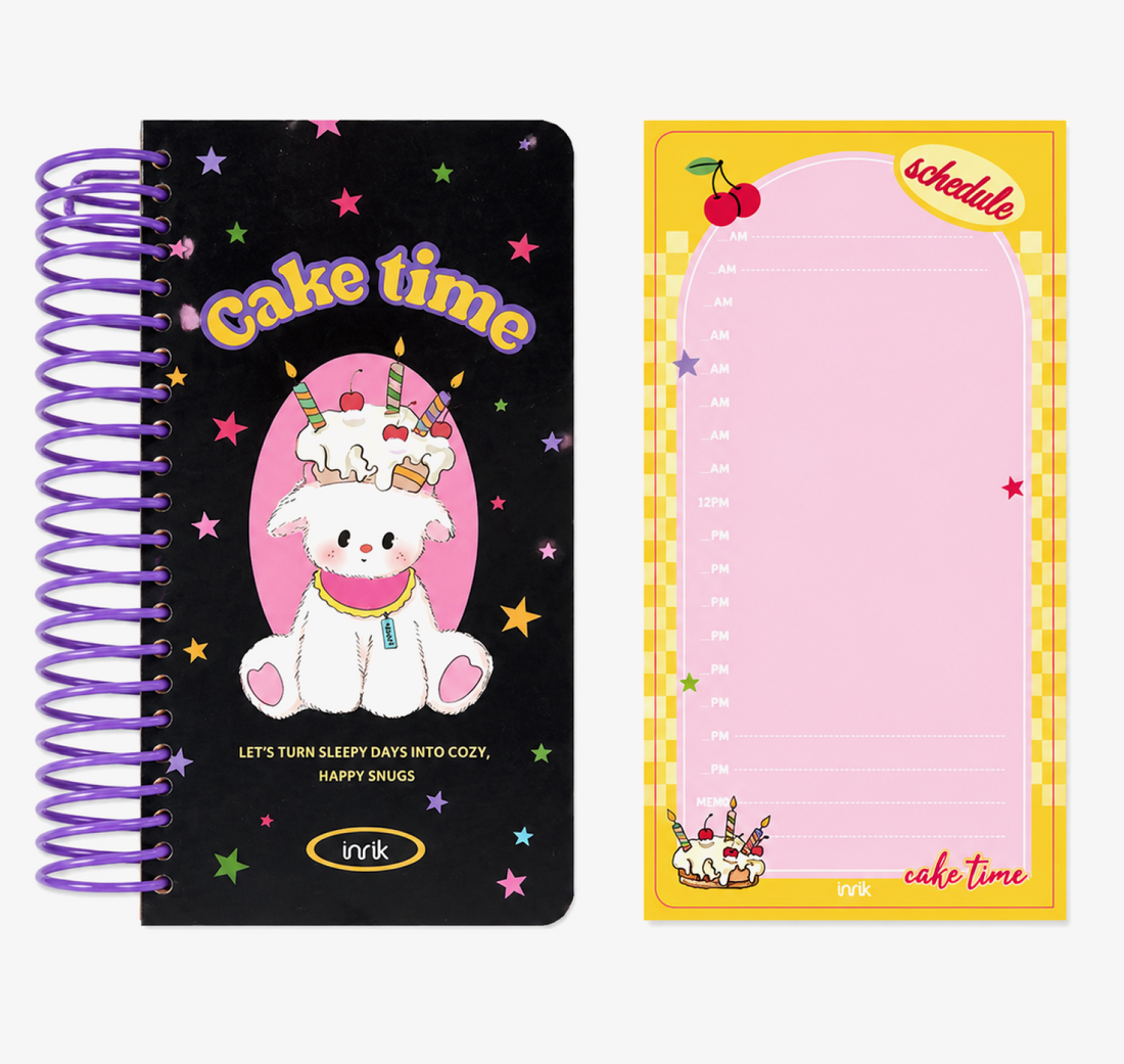 Illustrated 48K Spiral Notebook by inrik - color option view for journaling notebook | Lumiyear