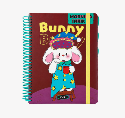 A4 Spiral Notebook with Elastic Band | Cute Retro American Cartoon Journal